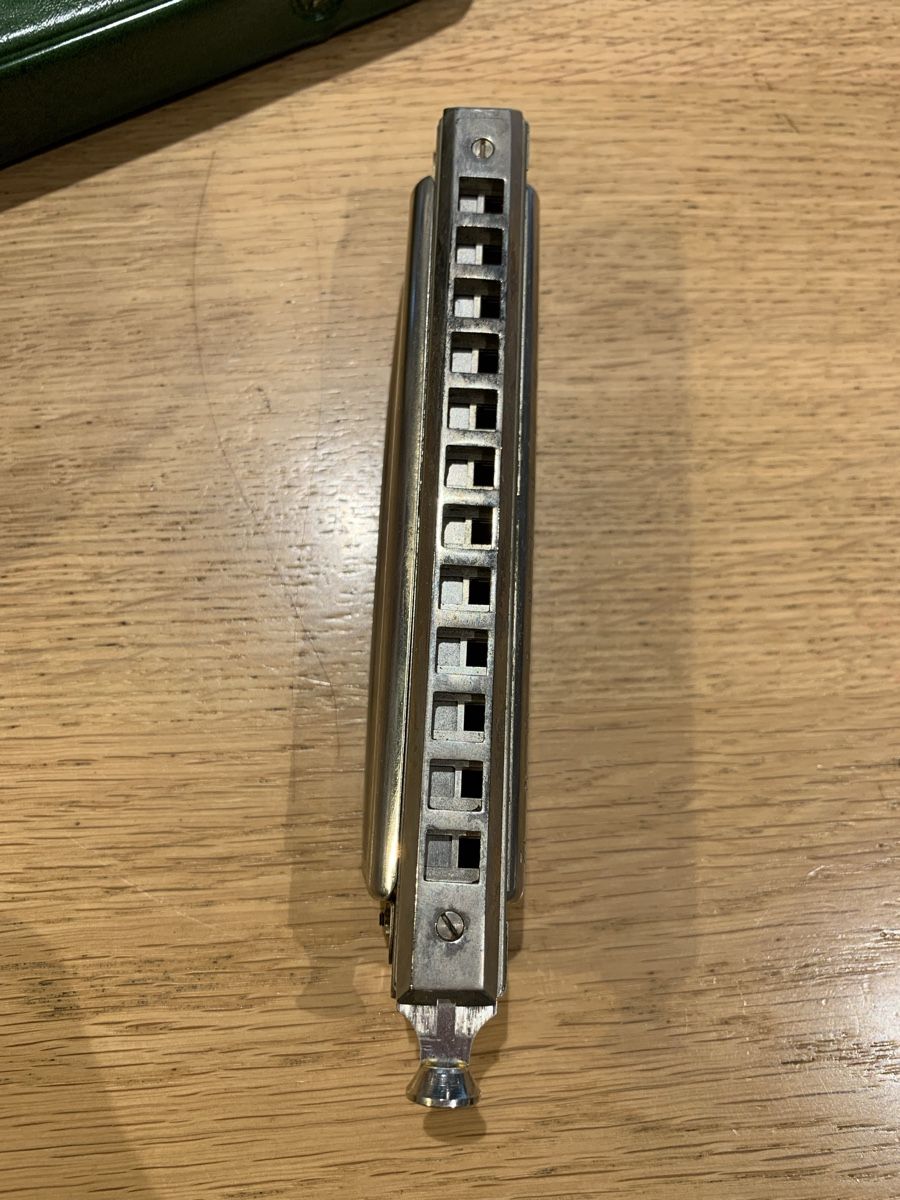 Hohner Strumenti musicali: Hohner Chromonica Mundharmonika - Vintage mit Etui! – Usato da Lyss venduto da nekoreh 3
