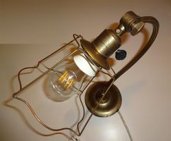 antike Designer Tischlampe vintage