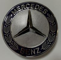 Originales Mercedes Benz Emblem für Motorhaube blau 57mm
