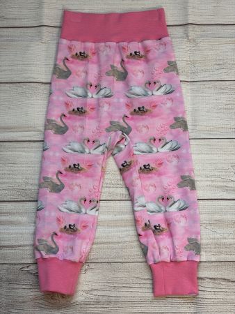 Pumphose Mitwachshose Schwan, Schwäne Gr. 92/98 Neu