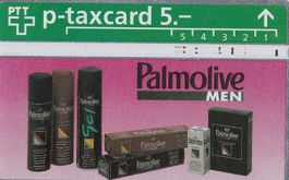 PTT Telefonkarte Palmolive Men 5.- gebrauchter Zustand