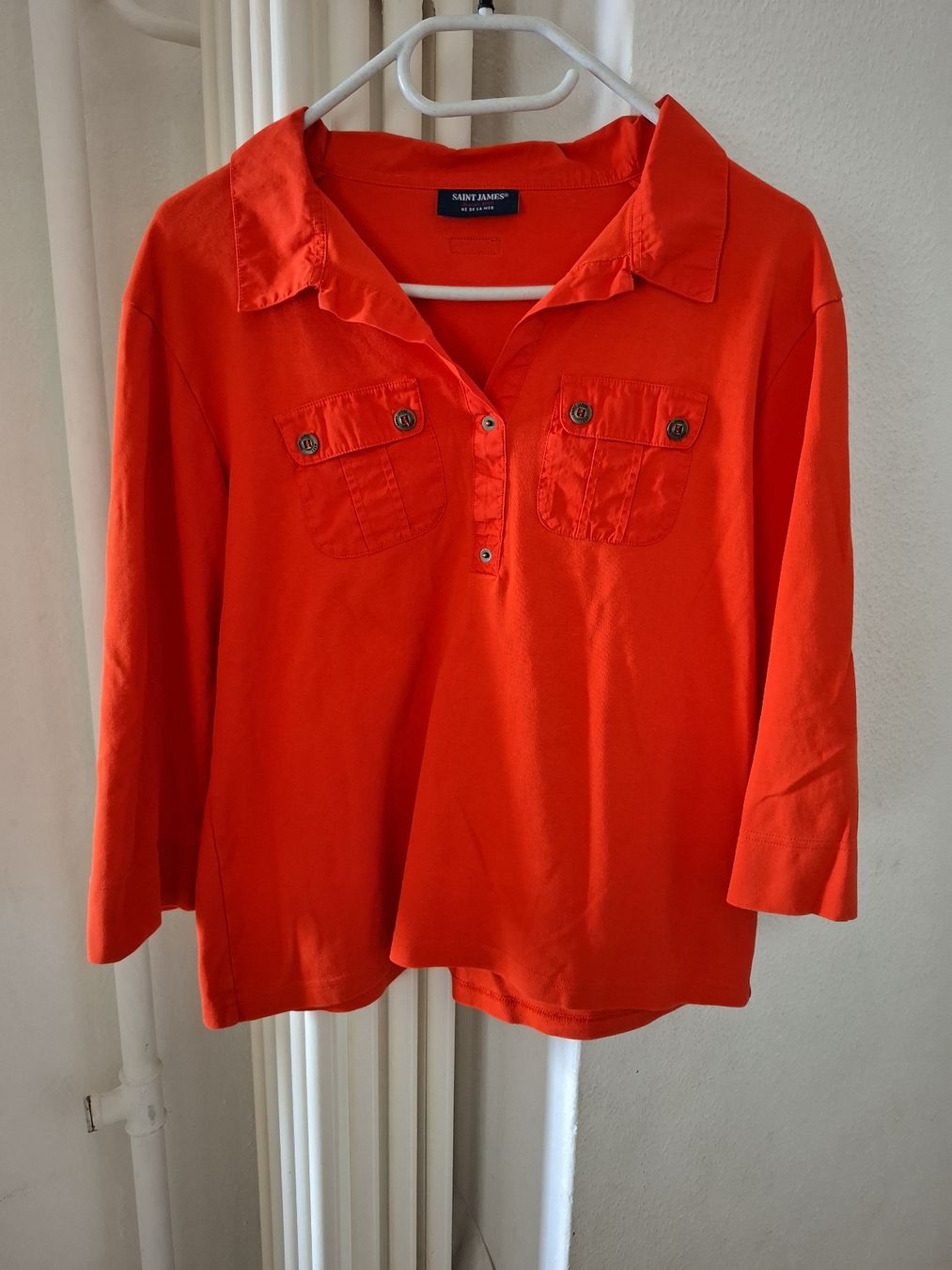 Camicette: Saint James, Polo chemisier, rouge, taille L – Nuovo (secondo la descrizione) da Le Locle venduto da sAm_2112