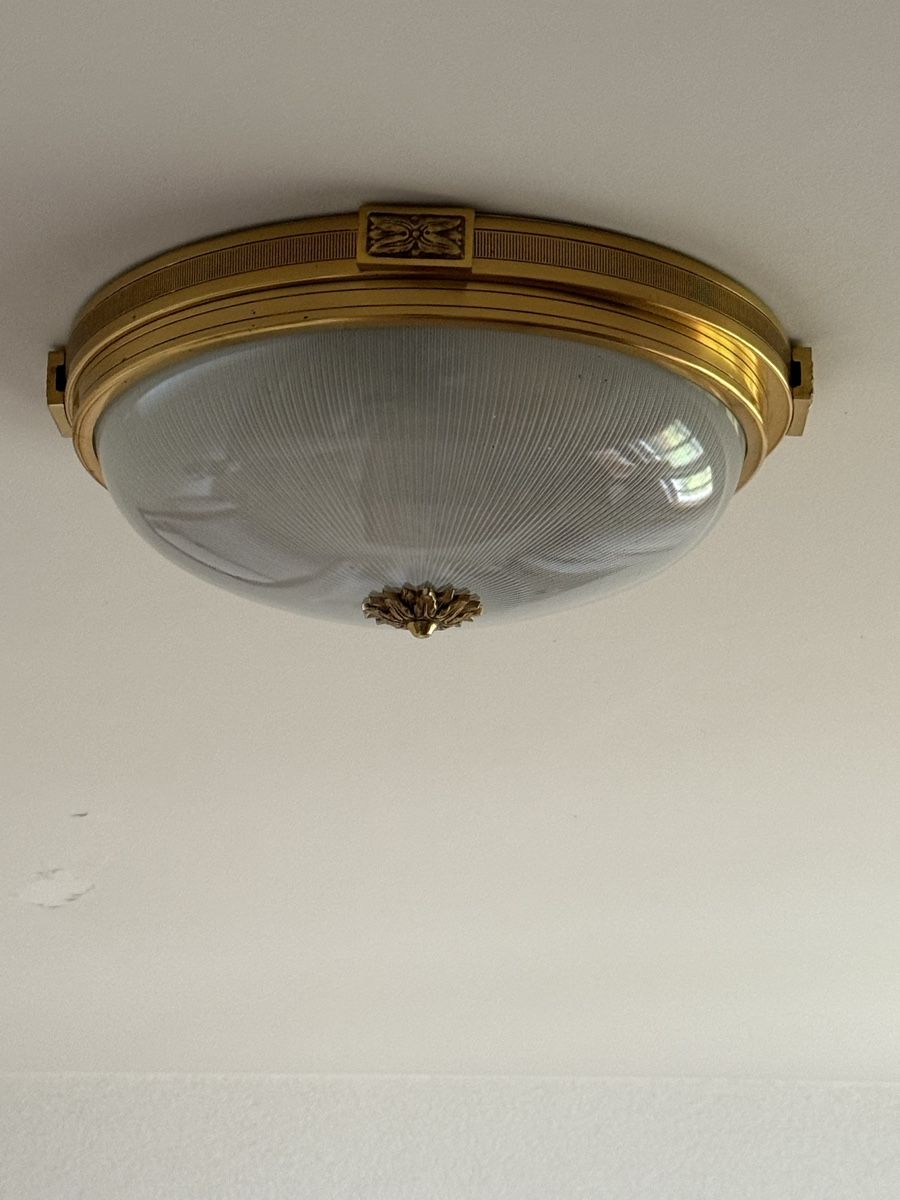 Lampadari & plafoniere: Französische Deckenleuchte - Bronze mit Sternmuster – Usato da Basel venduto da Nadelberg
