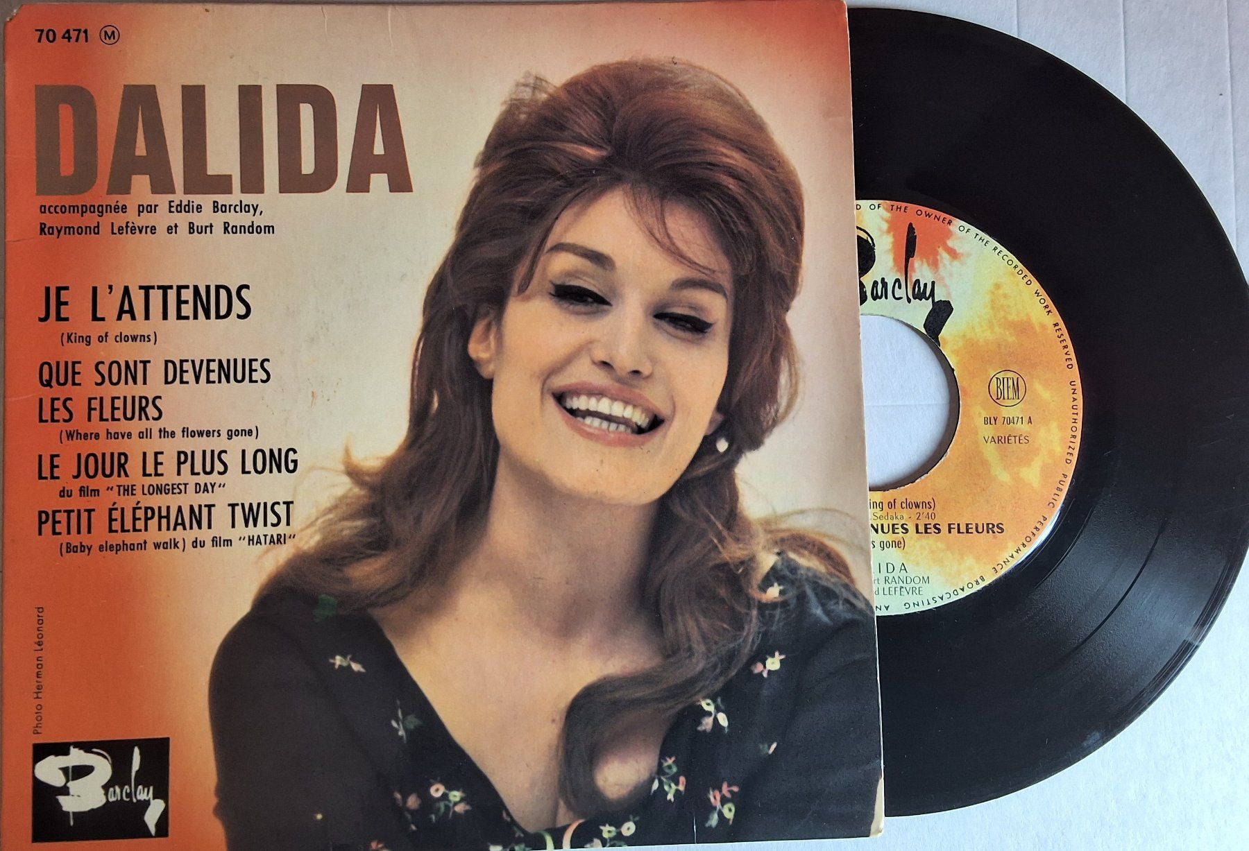 Dischi in vinile: Vinyl single- Dalida - 45 EP Medium - Barclay 70471 - Rare – Usato da Villeret venduto da Fil11
