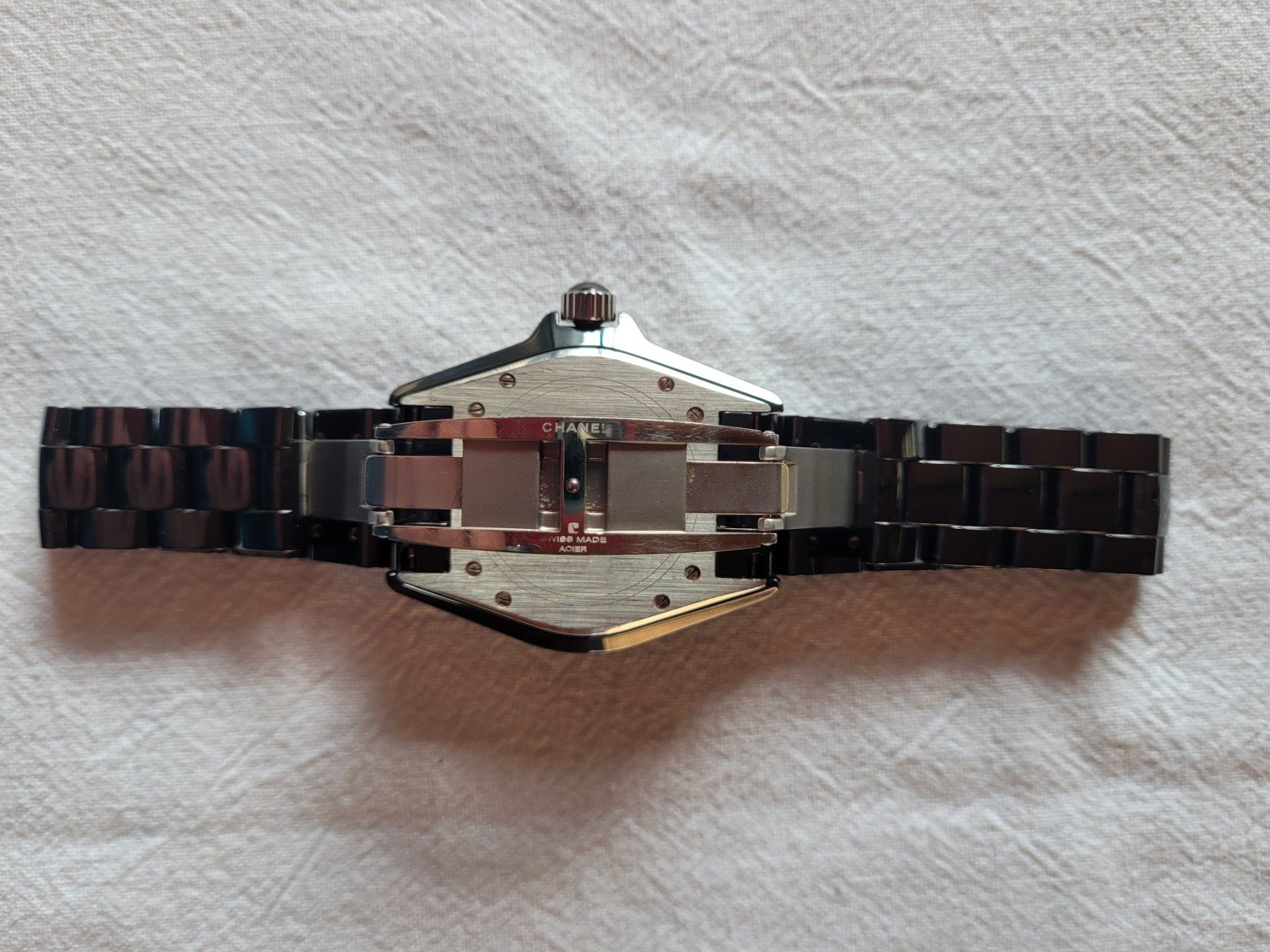 Chanel Orologi: Chanel J12 mit schwarzen Diamanten – Usato da Ennetmoos venduto da Billi20 6