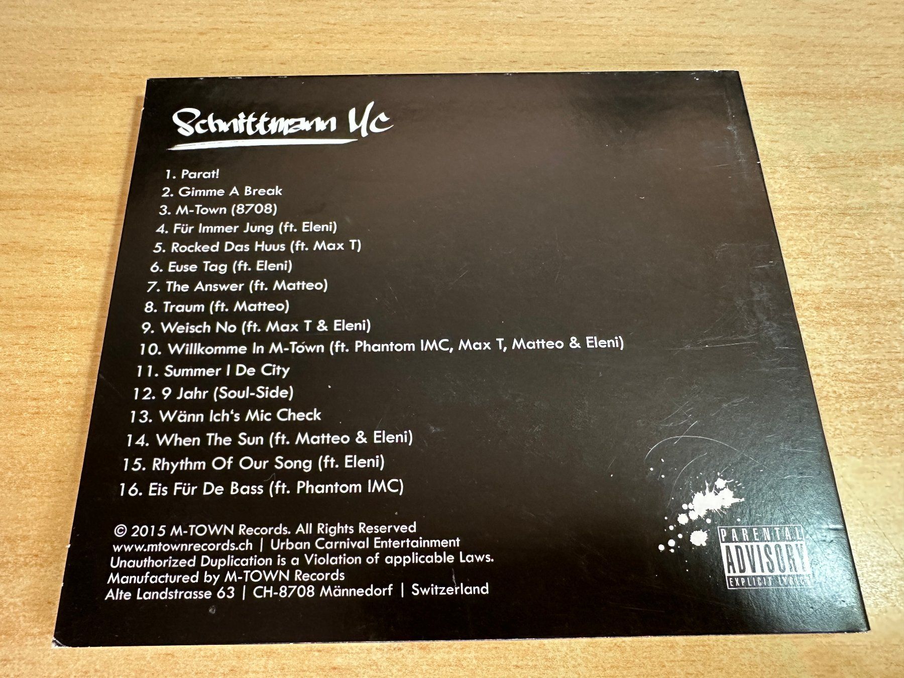 CD: K0 Schnittmann MC - Parat! – Usato da Rikon im Tösstal venduto da Alpenmutz 1