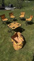 Camping-Set Giraffe: Tisch & 4 Stühle inkl. Tragetasche