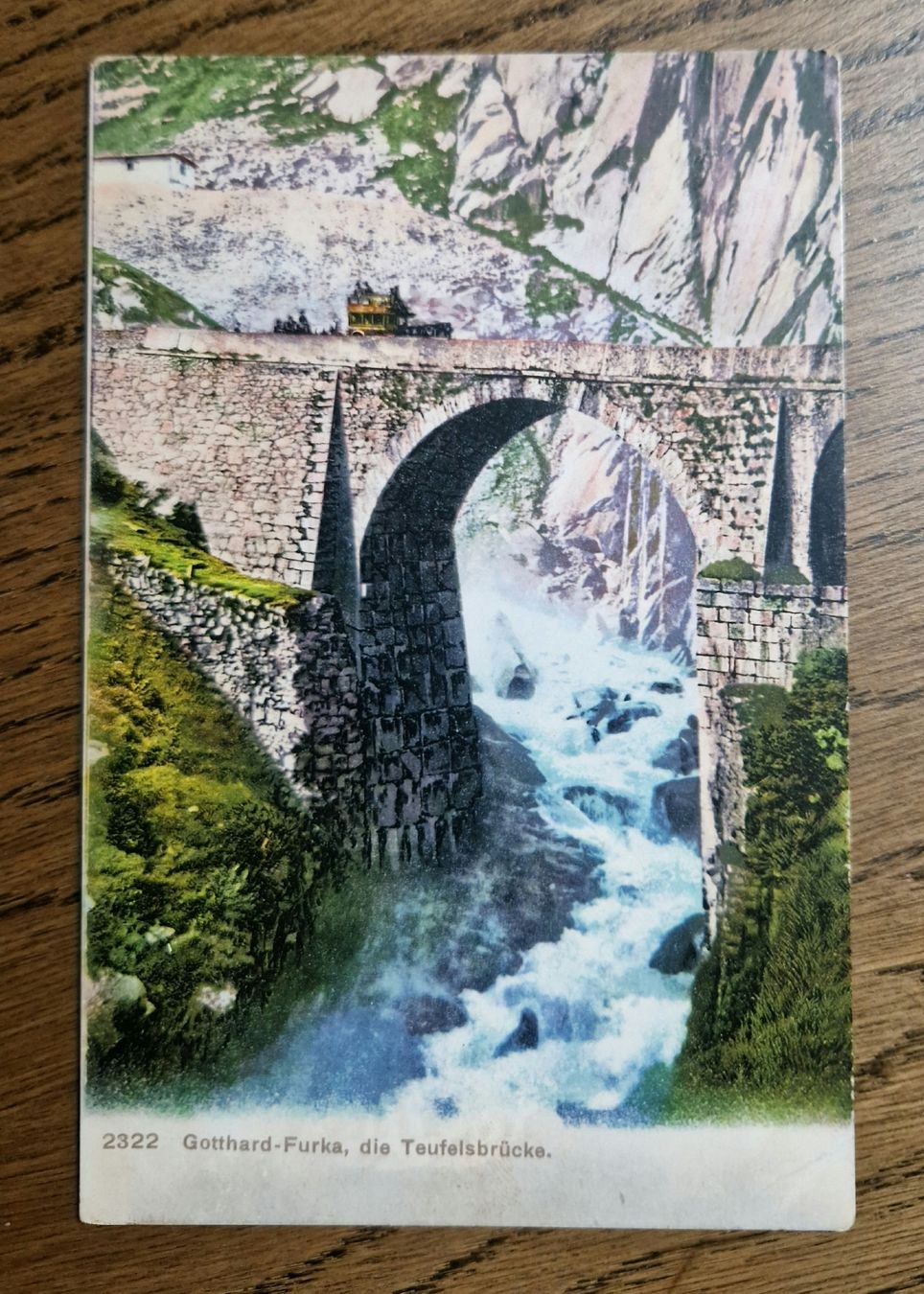 Cartoline postali: Gotthard-Furka, die Teufelsbrücke 1908 – Usato da Ebikon venduto da Donar50
