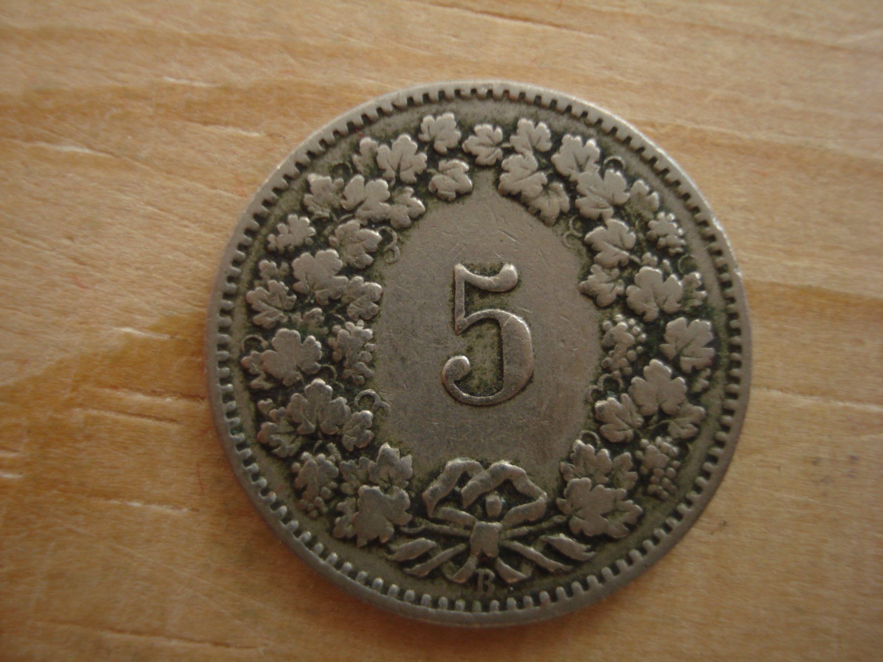 Alle Münzen: (S1) 5 Rappen 1904 – Gebraucht aus Erlach von Net-Coins 1