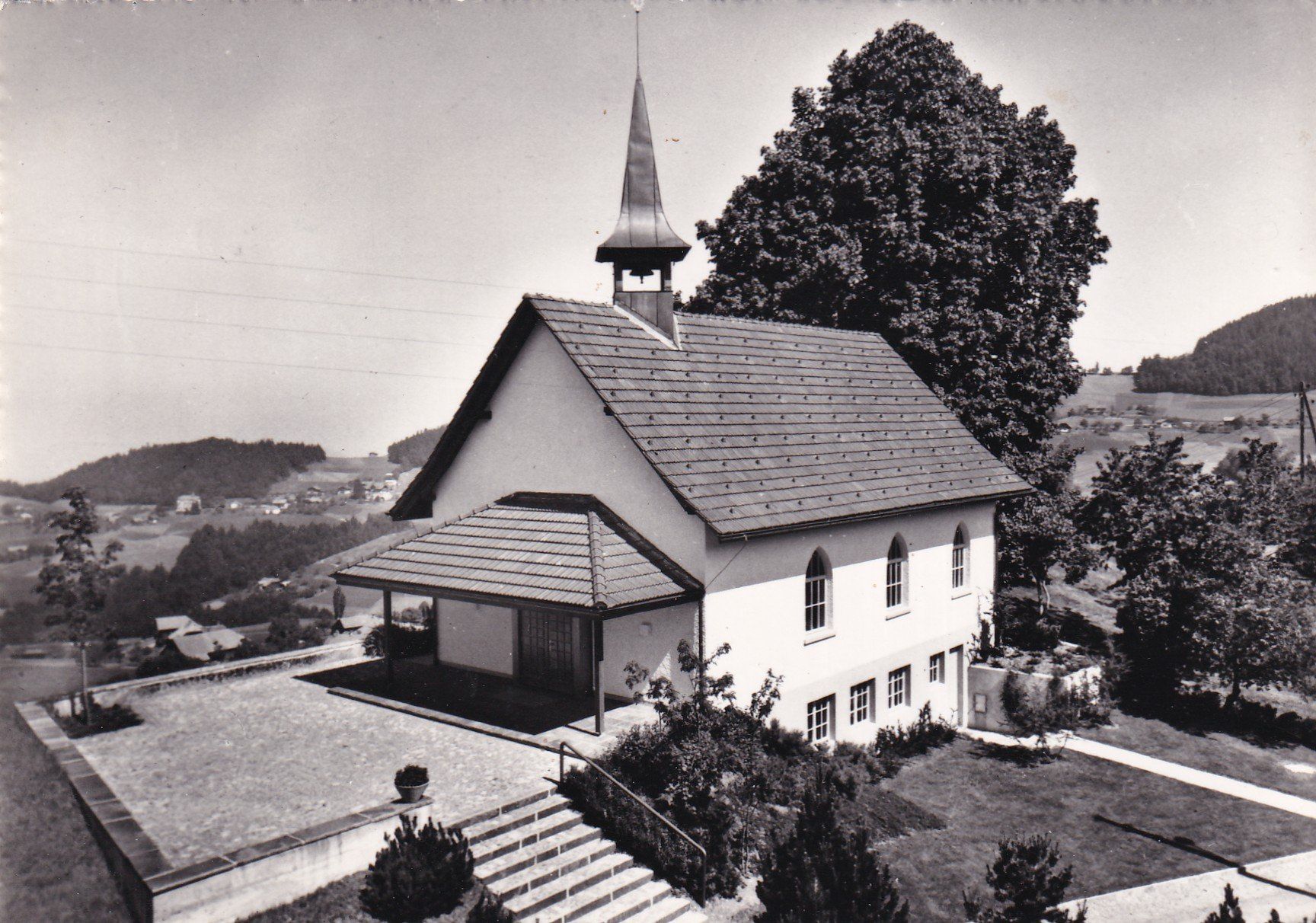 Cartoline postali: Kirche Heiligenschwendi ob Thun  1964 – Usato da Cormoret venduto da Pascalll2001