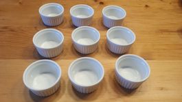 Lot de 9 mini ramequins en céramique 5,5cm ø