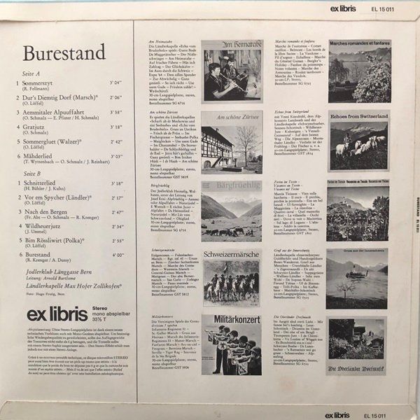 Dischi in vinile: Burestand (LP) – Usato da Grüningen venduto da azulmarron 1