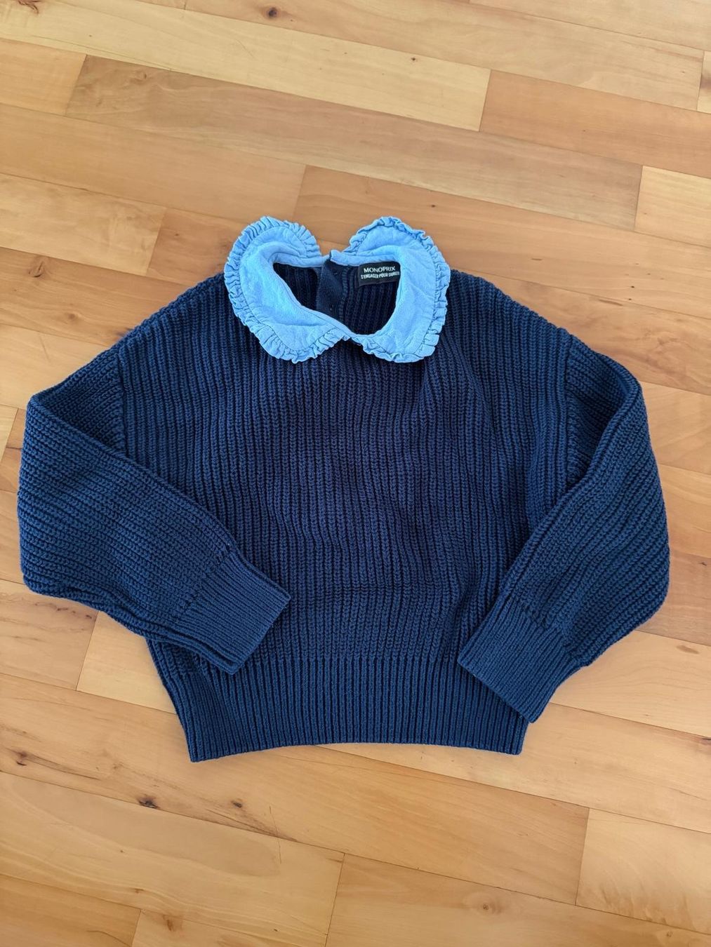 Pulls et sweat-shirts: Strickpullover Monoprix dunkelblau Grösse 4 gebraucht – D'occasion à Horgen par RenRio