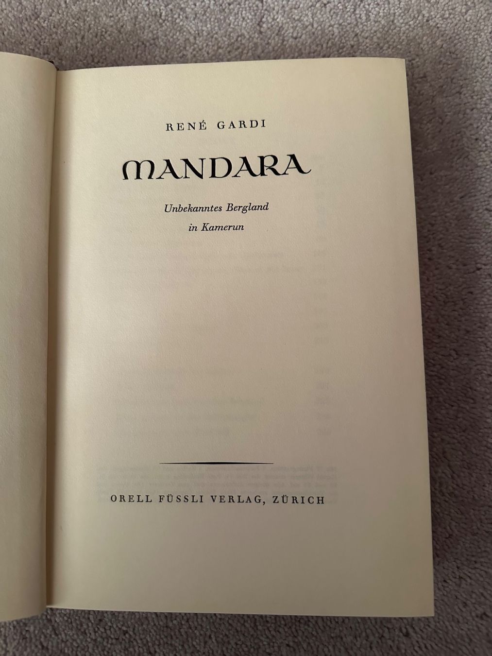 Libri: René Gardi, Mandara – Usato da Embrach venduto da aha55 2