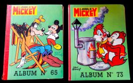 Journal Mickey 2x Album No. 65 et 73  /   1975 et 1977