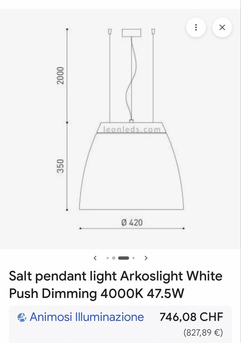 Lampade: Salt pendant light Arkoslight Blau – Usato da Zürich venduto da favdiu11 8