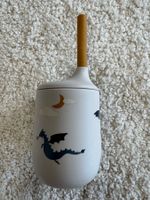 Liewood Baby Trinkbecher mit Trinkhalm Silikon Drache beige