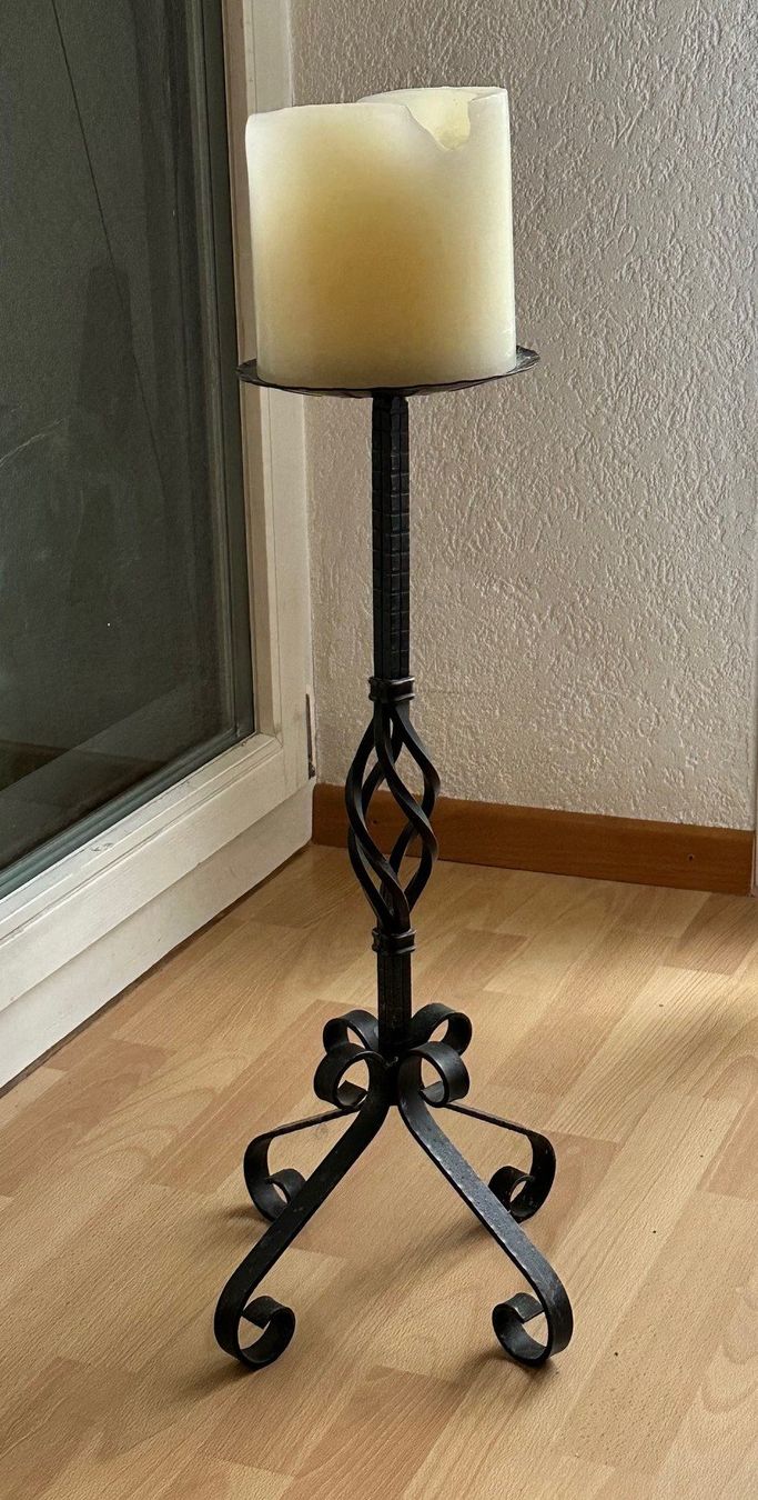 Kerzenständer: Schmiede-Kerzenständer - Höhe 61 cm – Gebraucht aus Auw von beretta1966