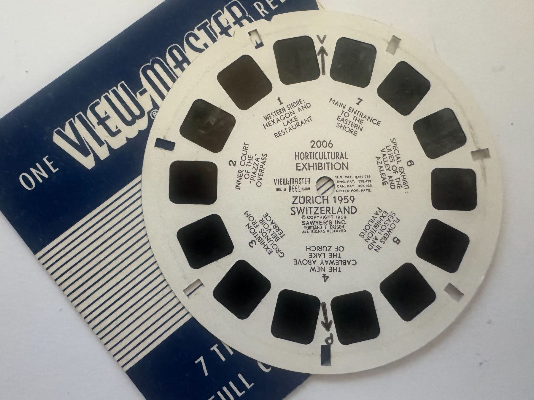 View-master Spielzeuge: View-Master 3D: Nr. 2006 HORTICULTURAL EXHIBITION ZH 1959 – Gebraucht aus Tegerfelden von siebenmacky 2
