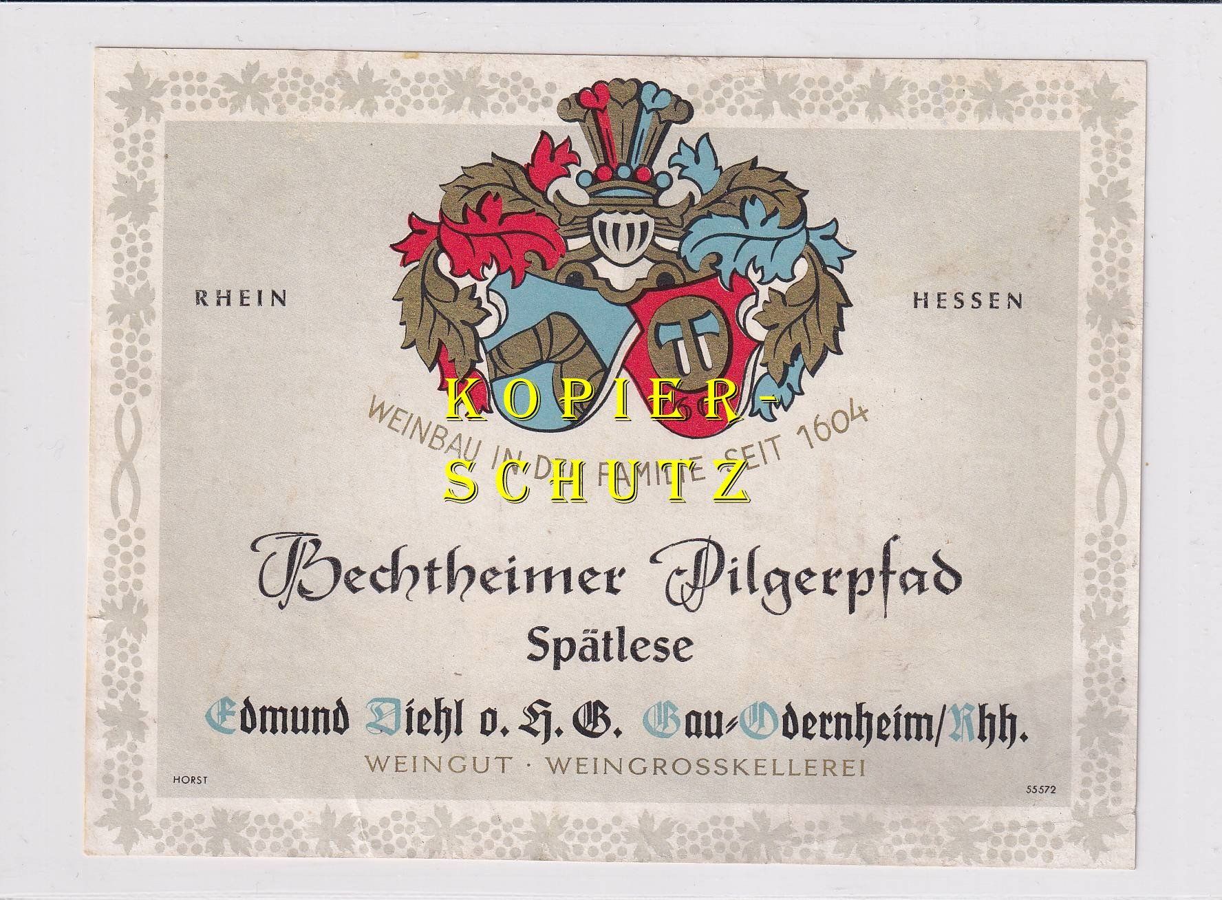 Carta: Etikette - Bechtheimer Pilgerpfad (Spätlese) /bd – Usato da Hombrechtikon venduto da Rudolf07