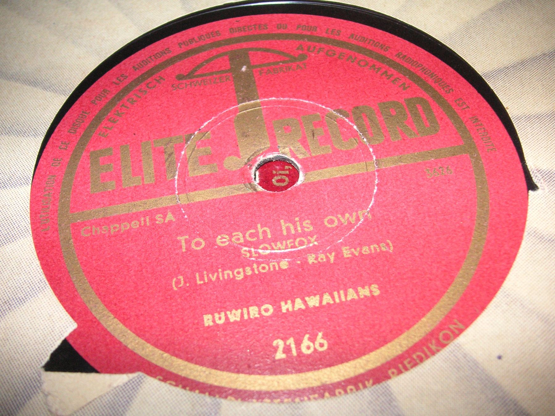 Schallplatten: DISQUES 78 TOURS – Gebraucht aus Lausanne von Leag 4