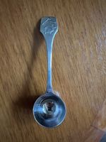 Vintage BSF Edelstahl Kaffeelot Kaffeemühle Motiv