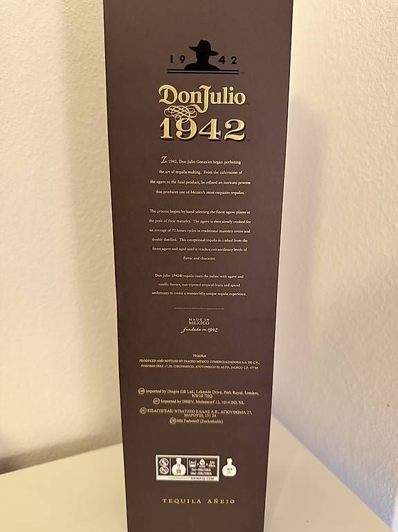 Bevande alcoliche: Don Julio 1942 avec coffret  tequila premium – Usato da Carouge GE venduto da mil_hrf8 3