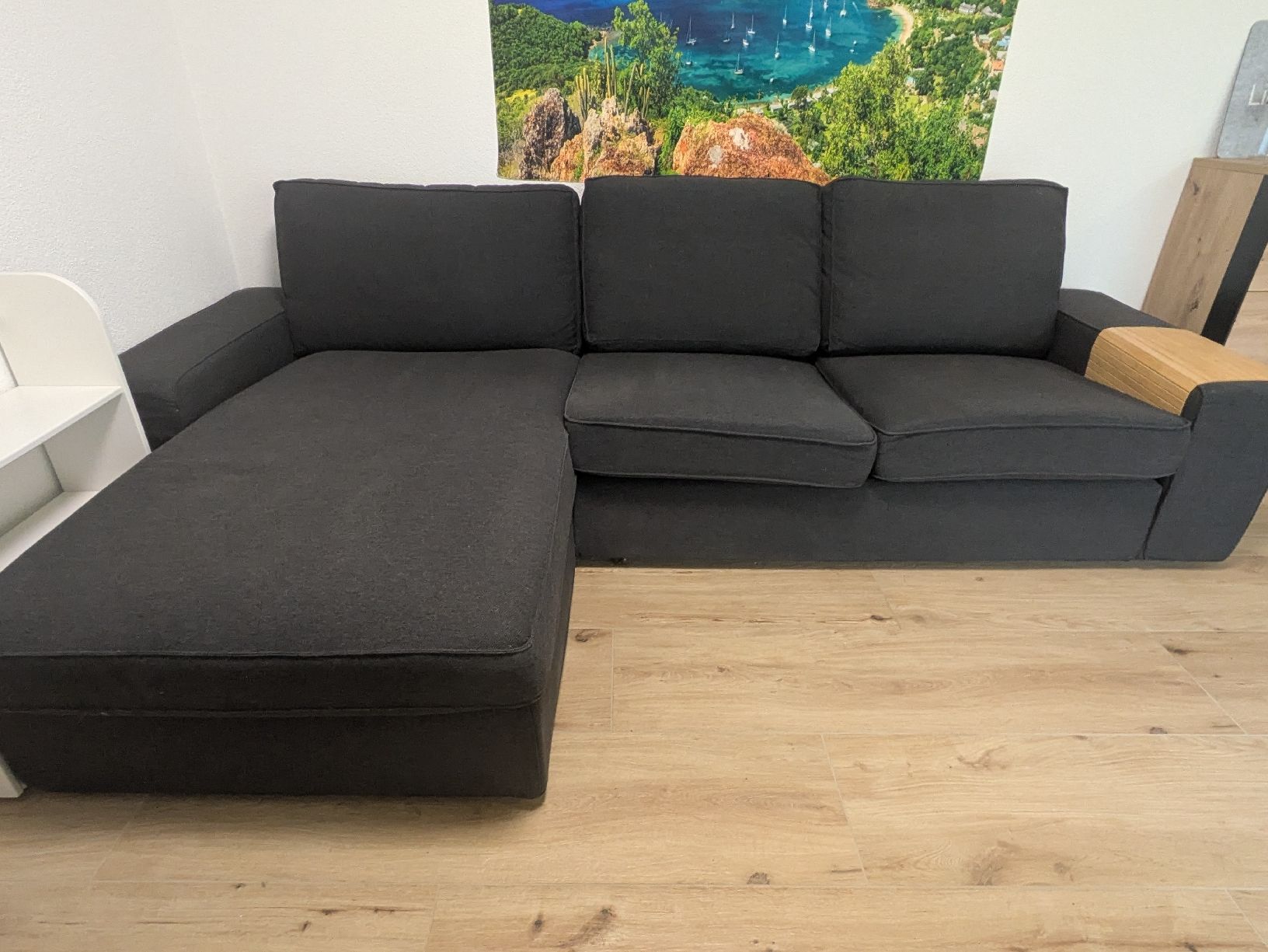 Ikea Divani: 3er Sofa KIVIK mit Recarniere, dunkelgrau – Usato da Wangen an der Aare venduto da eggerclaudia