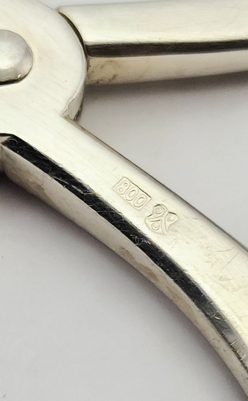 Jezler Cucchiai: Silver Sugar Nips silver / ciseaux à sucre Jezler 800Silb – Usato da Clarens venduto da Rimany 2