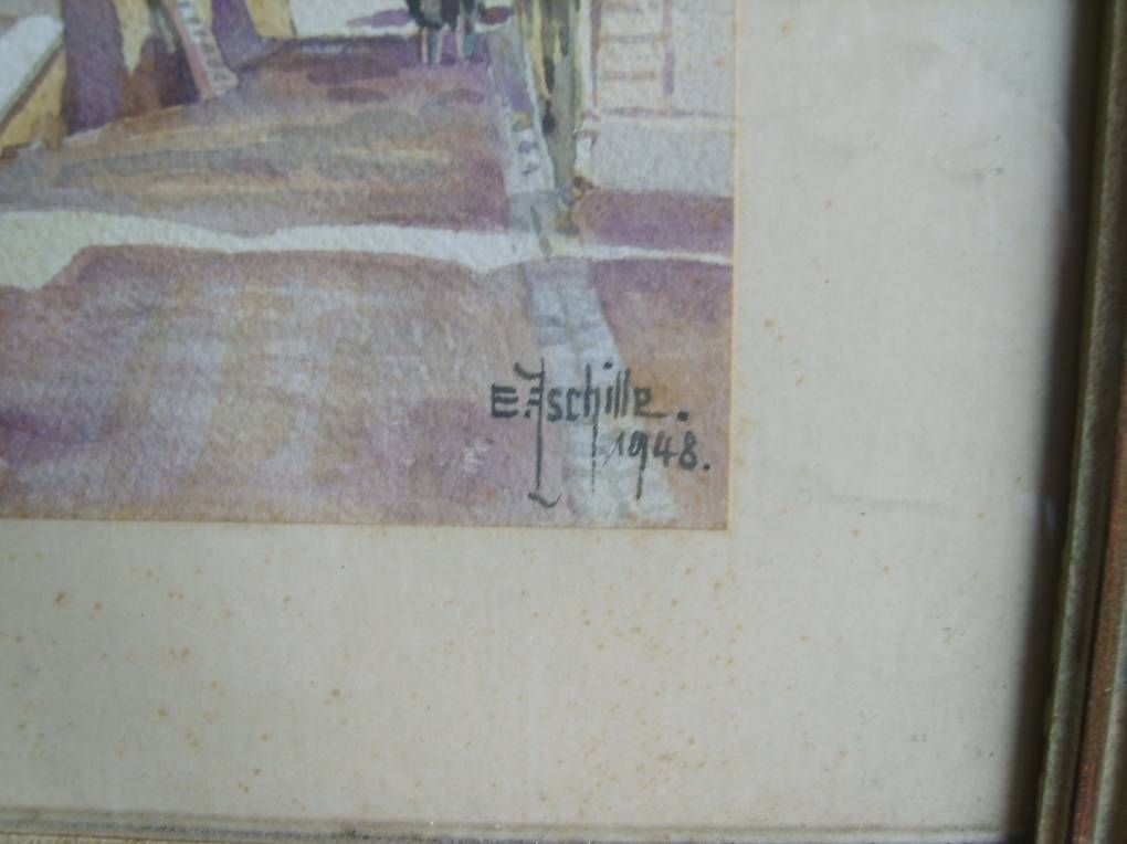 Dipinti: Rapperswil Gemälde von EF. Schille – Usato da Zürich venduto da capo-capo 1