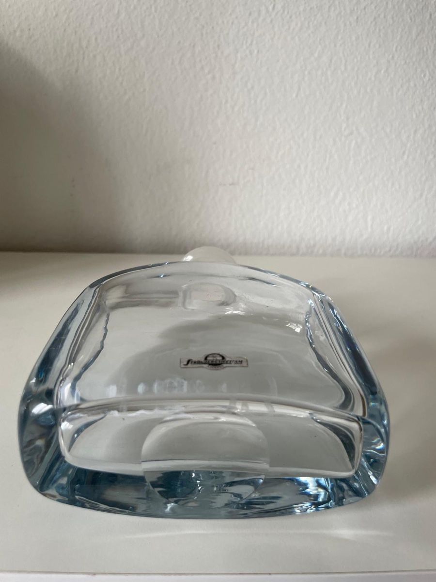 Caraffe: Glas-Karaffe Strömbergshyttan Eisblau | Vintage Schweden – Usato da Zürich venduto da Calaminta 6