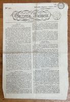 1826, LUGANO, GAZZETTA TICINESE, TASSA TICINESE+ESTERA! RR!