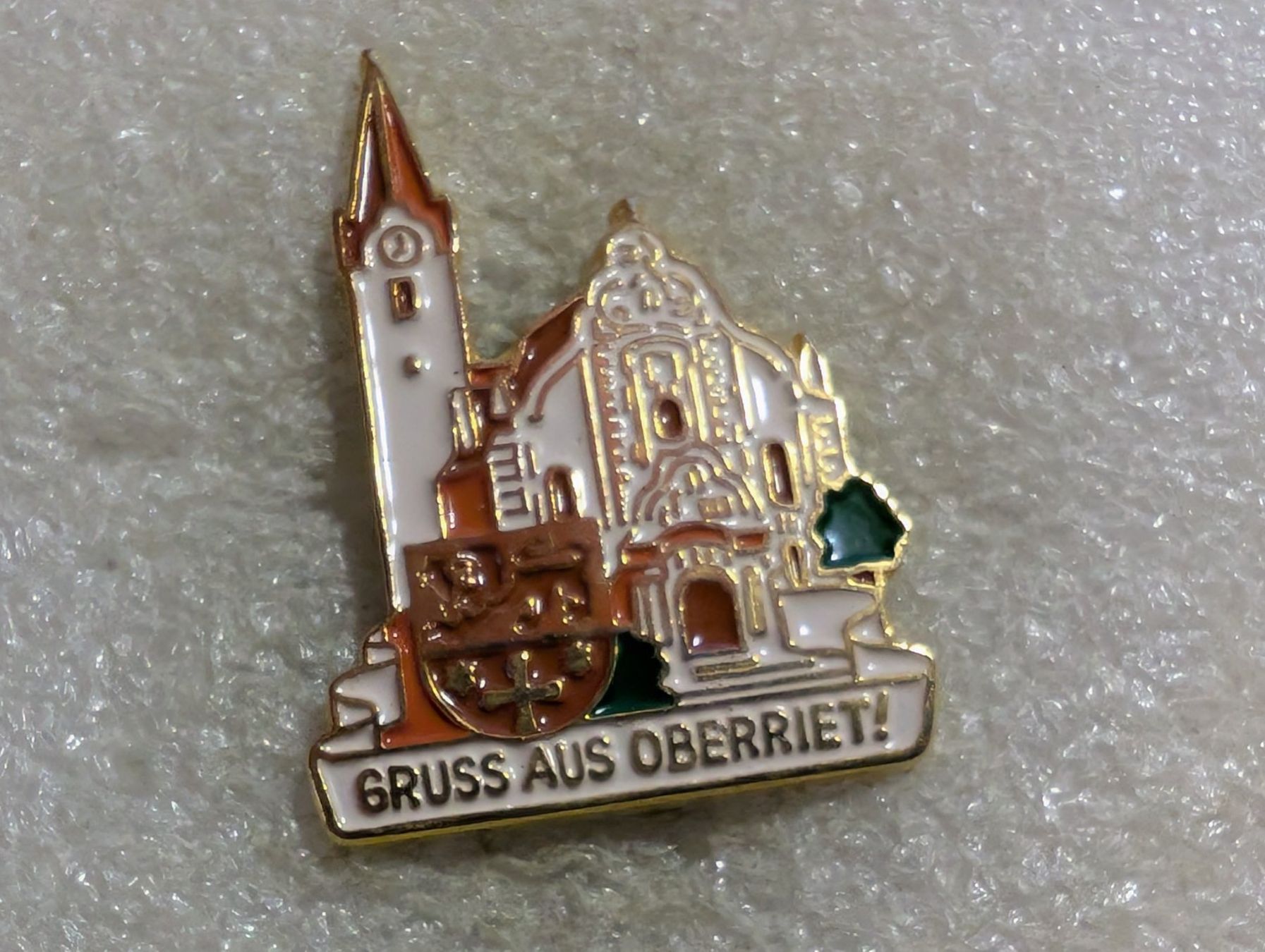 Placchette & Badge: Ansteckpin 184: Gruss aus Oberriet – Usato da Oppligen venduto da Pin-Fall-Shop