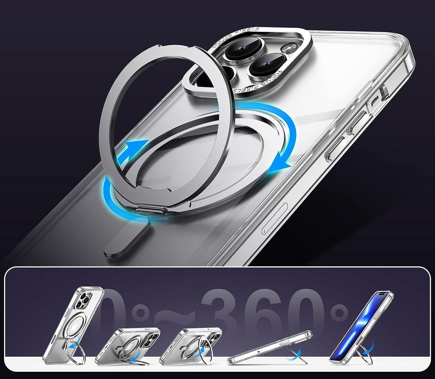 Cover & Protezioni schermo: iPhone 16 Pro Max - Coque Magnétique support magsafe rotatif – Nuovo e nell'imballaggio originale da Morges venduto da DigiAC 6