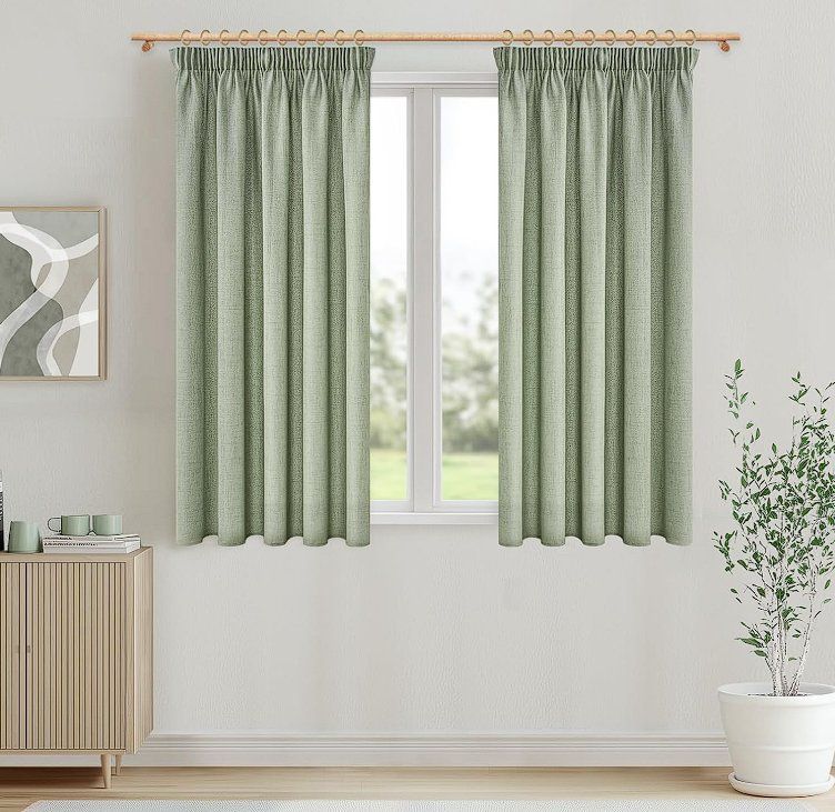 Vorhänge: Vorhänge Leinen 2er Set BxH 140x145cm – Neu (gemäss Beschreibung) aus Adlikon b.Regensdorf von MK-VORHANGSERVICE