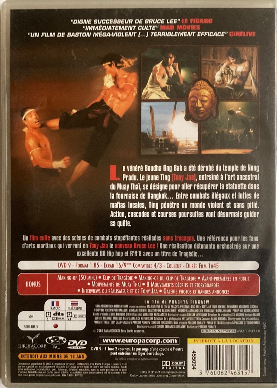Tutti i DVDs: ONG BAK – Usato da Poliez-Pittet venduto da Newtown-Records 1