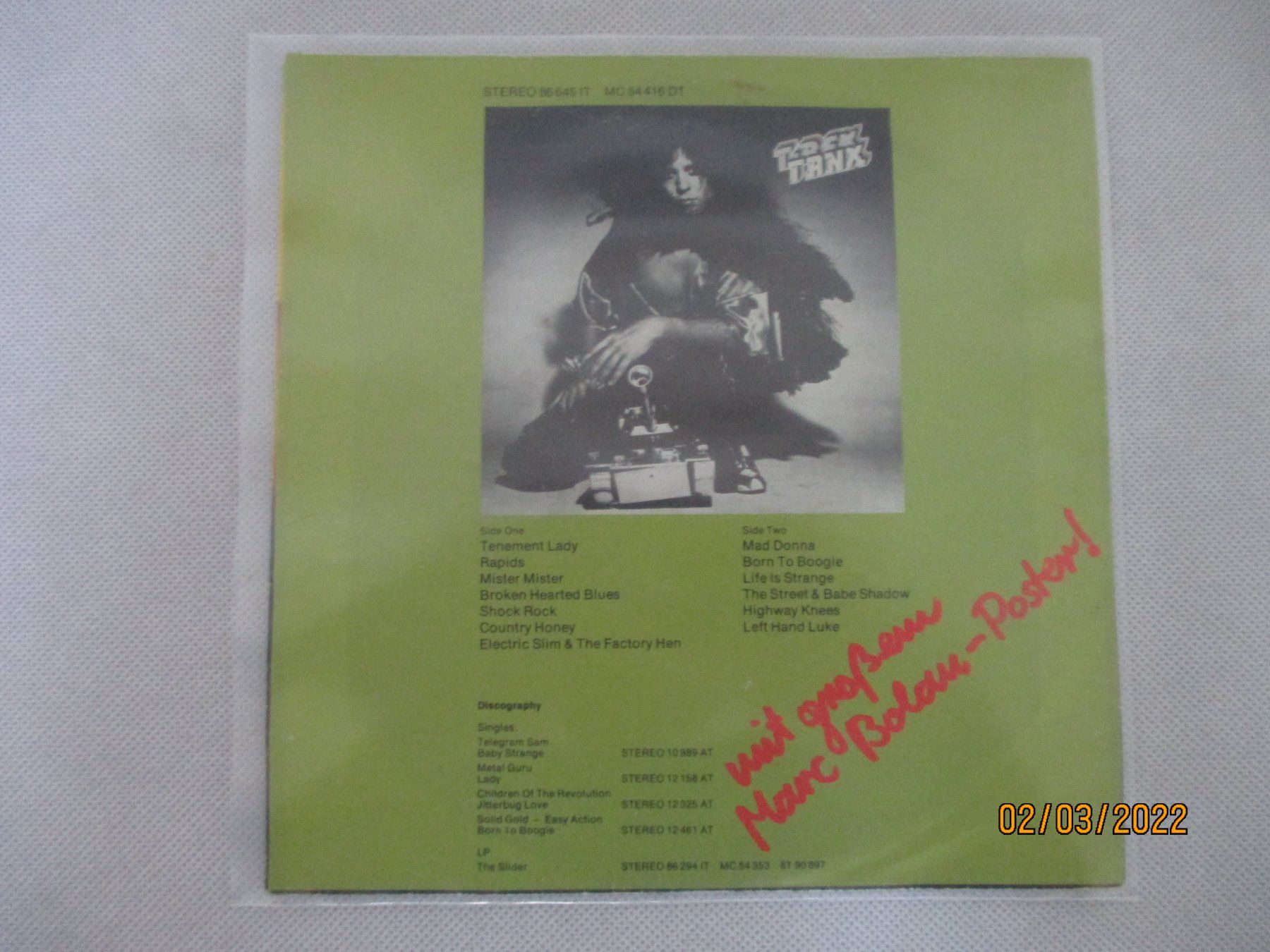 Dischi in vinile: T•Rex – The Groover / Midnight – Usato da Liestal venduto da Disc-Point 1