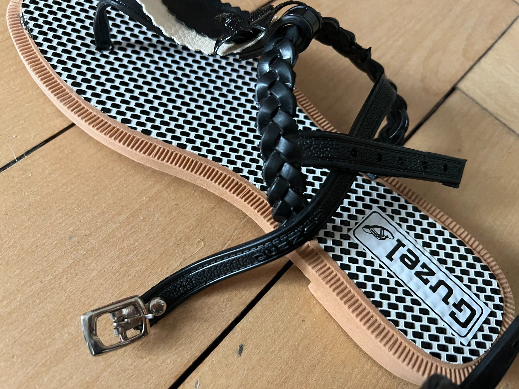 Damenschuhe: Latschen Gummi, schwarz/weiss Gr. 38 – Neu (gemäss Beschreibung) aus Oensingen von katepe 7