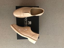 Navyboot Lackschuhe, beige, Grösse 36, neu!
