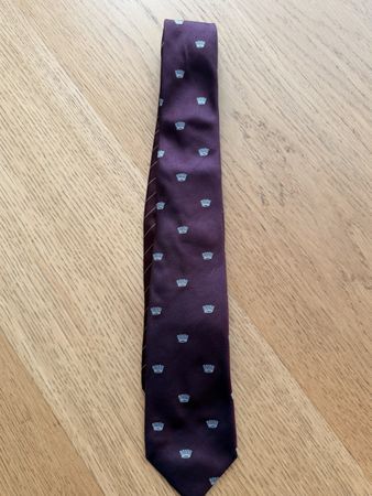 Tommy Hilfiger Herren Kravatte Purple Seide Neu