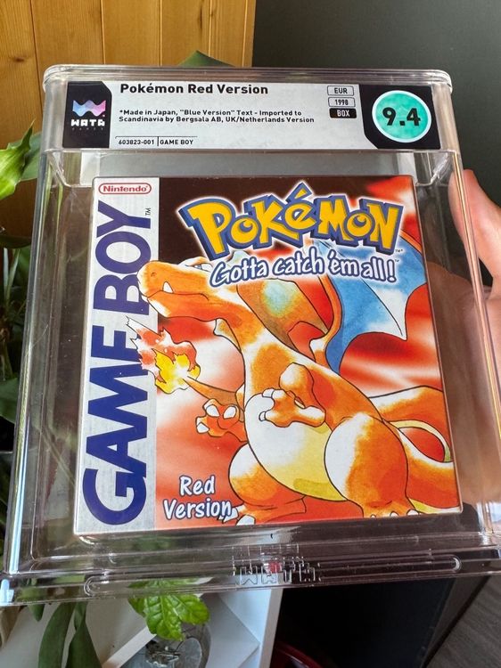 Pokémon Red Box for display, WATA 9.4 UK PAL rare (Neu (gemäss ...