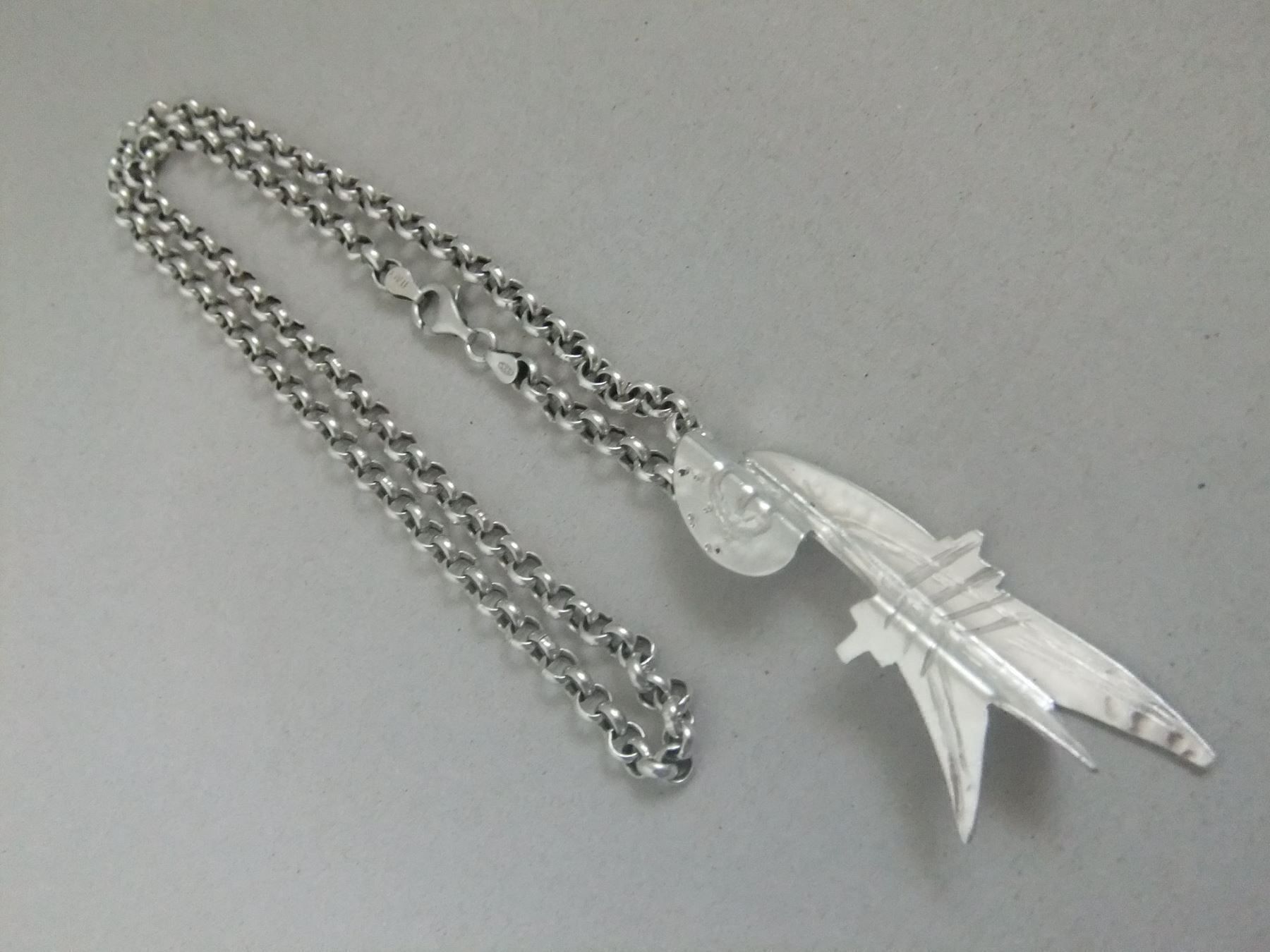 Catenine: Baselstab Basel Kette - 925 Silber – Usato da Esslingen venduto da eintagammeer