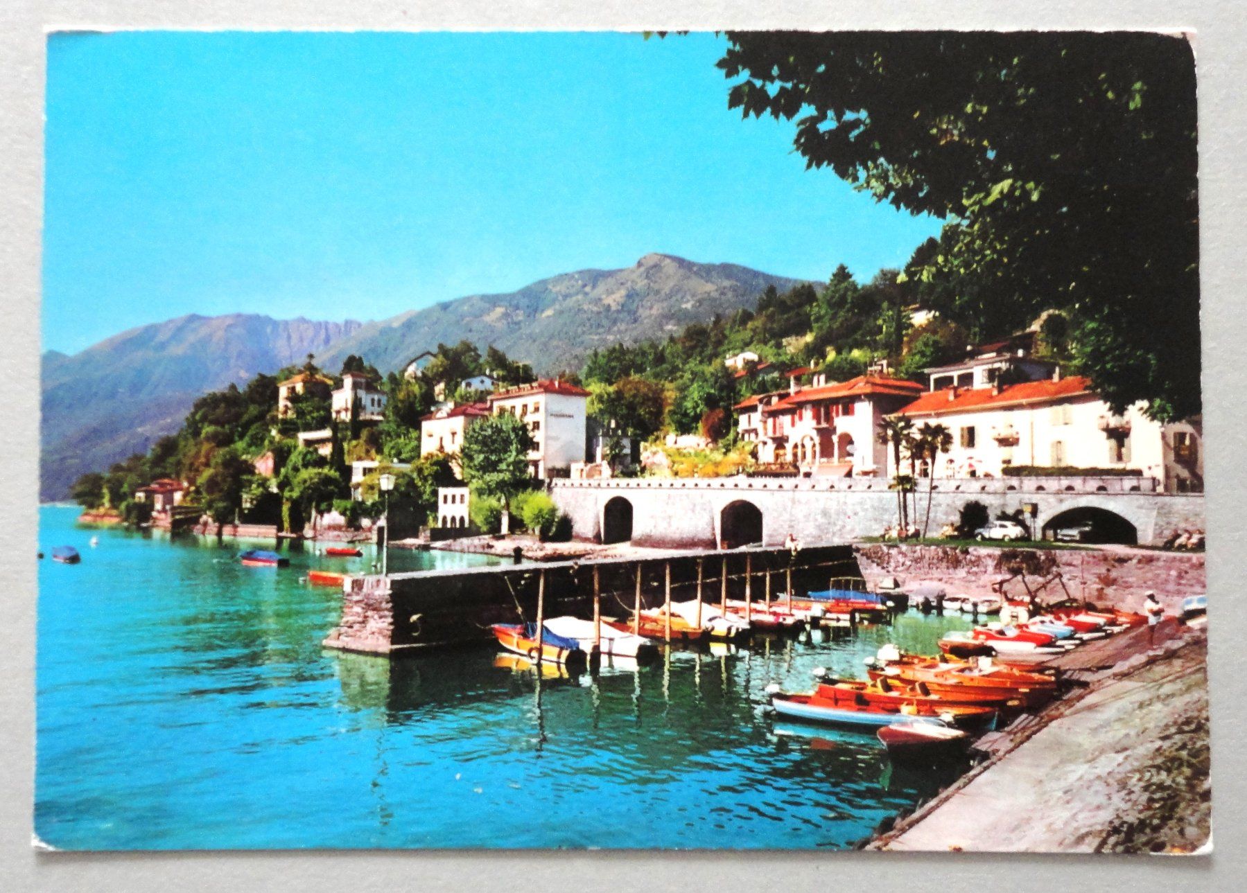 Cartoline postali: Ascona - Panorama, Lago Maggiore – Usato da Fétigny venduto da Billy2miny