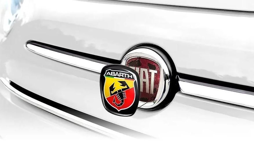 Abarth Fiat 500 Ersatzlogo 3D Aufkleber 65x60mm (Art. 21558)