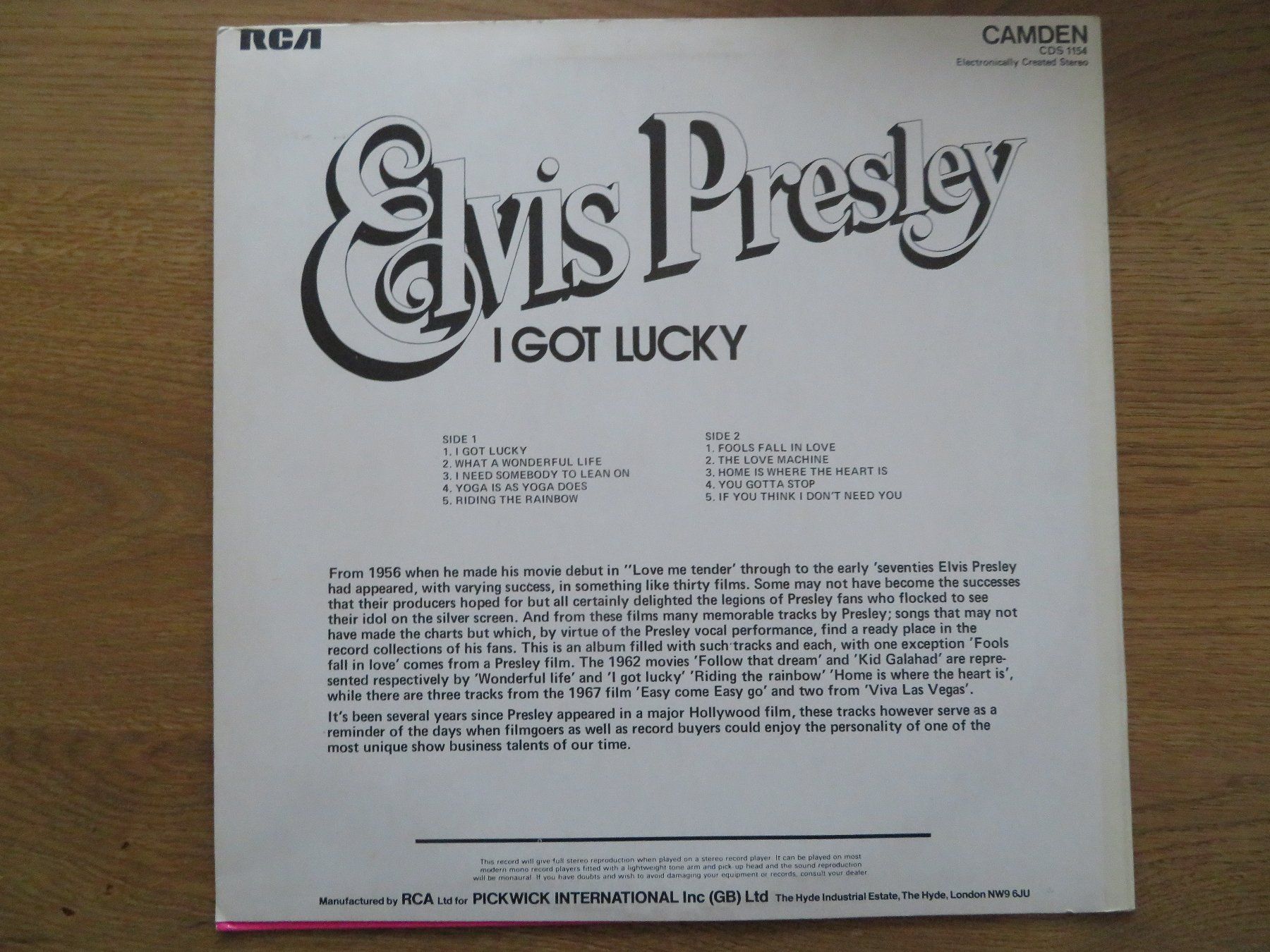 Dischi in vinile: ELVIS PRESLEY I GOT LUCKY – Nuovo (secondo la descrizione) da Zürich venduto da max_cp5f 1
