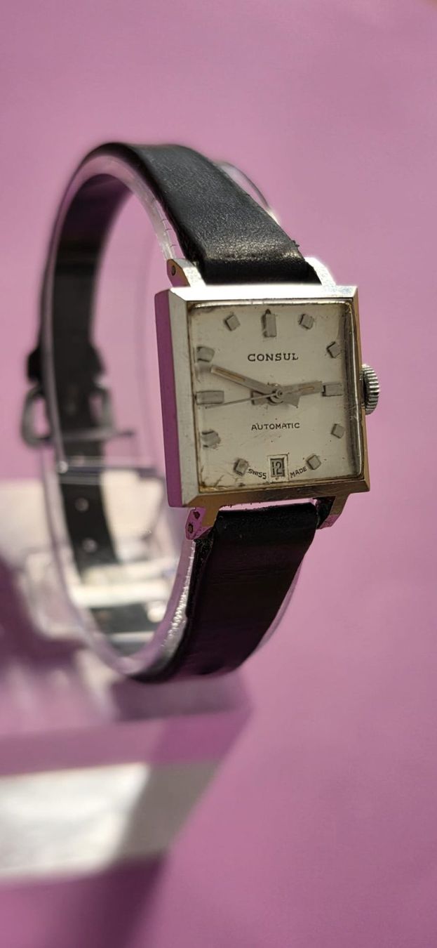 Omega Orologi: CONSUL Damen Uhr AUTOMATIC DATE 4791108 – Usato da Neftenbach venduto da Taschen-Uhren