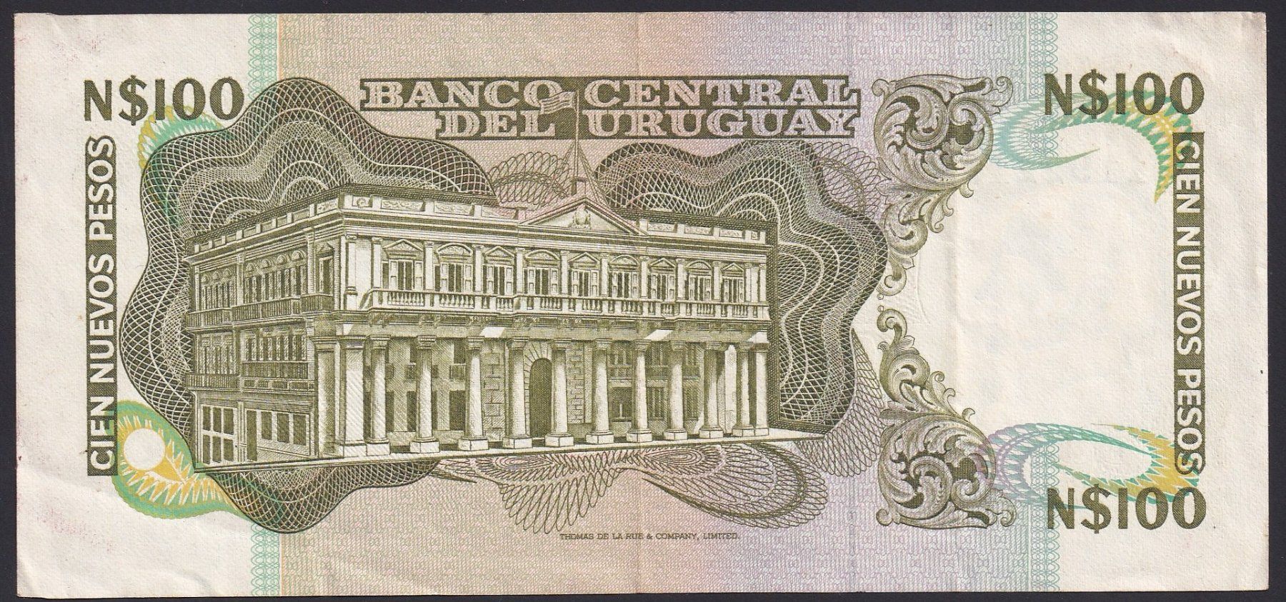 Banknoten: Uruguay 100 Pesos 1981 – Gebraucht aus Brugg AG von banknoten_muesli 1