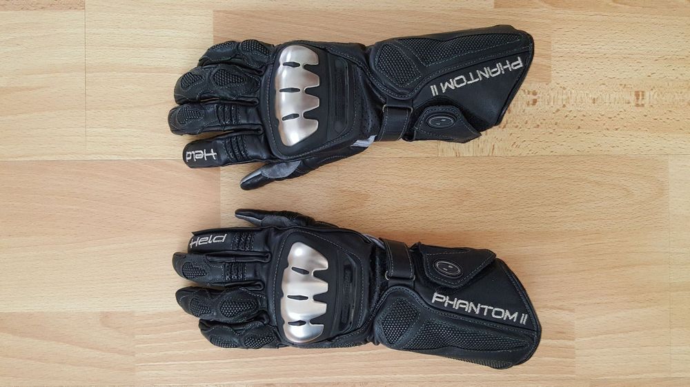 Guantes De Moto Held Phantom II Para Hombre - Piel De Canguro, Protectores De Titanio, Tecnología Kevlar, Sin Forro