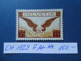 CH 1929 F14 postfrisch **