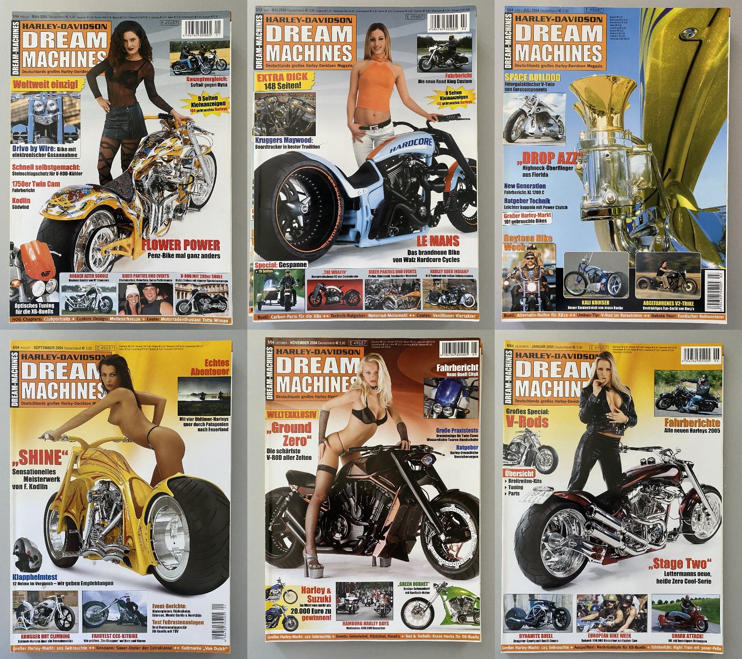 Riviste & Magazine: 40x Harley-Davidson Dream Machines von 2002 - 2009 – Usato da Langwiesen venduto da Restposten-24 2
